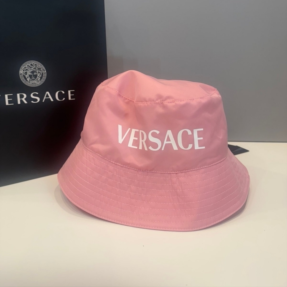 Versace Pink Bucket Hat Reversible BNWT - Picture 2 of 5